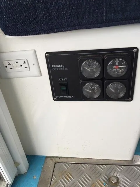 Slide: The Image of Kohler generator control on Provincial 42 Pleasure Boat, year 2000. - 48