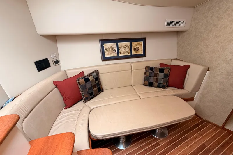 Slide: The Image of Luxurious interior of 2015 Viking 42 Open yacht with elegant seating and decor. - 20