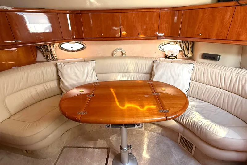 Slide: The Image of Interior of Sunseeker Camargue 44 yacht, 2002 model. - 12