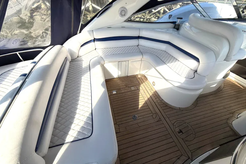 Slide: The Image of Luxurious interior of Sunseeker Camargue 44 yacht, year 2002. - 4
