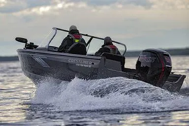 The Image of Manufacturer Provided Image: 2022 Crestliner 1750 Fish Hawk SE boat cruising on water. - 0