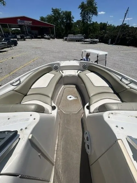 Slide: The Image of Interior view of a 2006 Sea Ray 240 Sundeck boat with seating. - 4