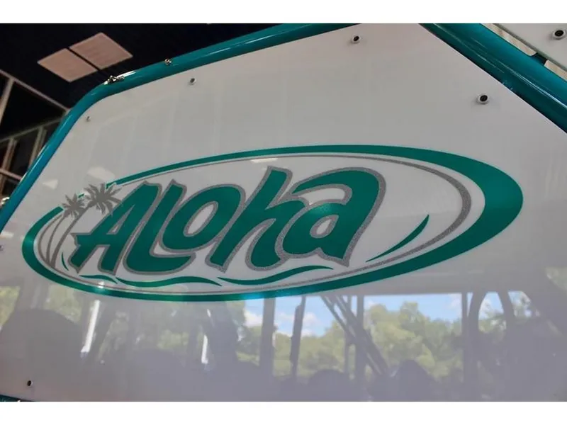 Slide: The Image of Aloha Club Series Tritoon w/150HP Suzuki. Trailer extra. 2023 - 14