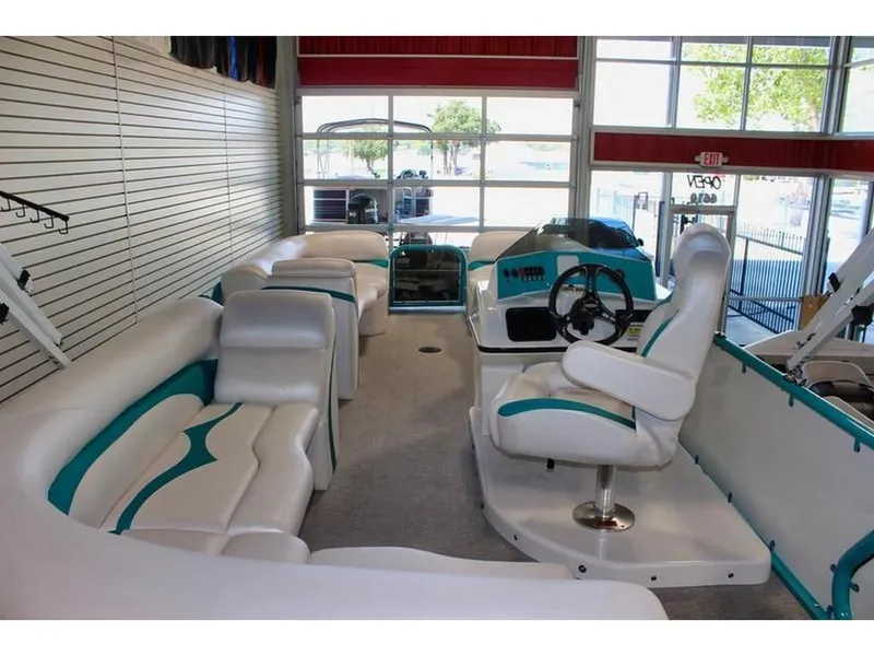 Slide: The Image of Aloha Club Series Tritoon w/150HP Suzuki. Trailer extra. 2023 - 6