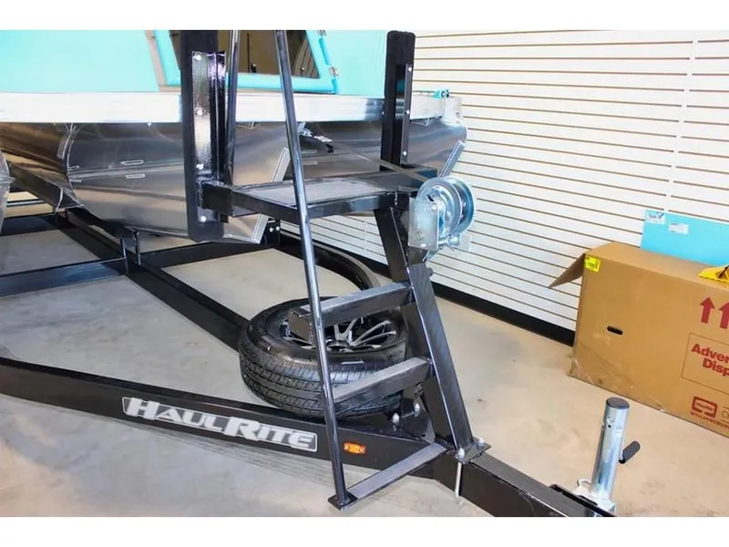 Slide: The Image of Aloha Club Series Tritoon w/150HP Suzuki. Trailer extra. 2023 - 9