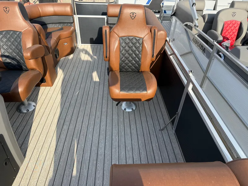 Slide: The Image of Armada Drakkar 23QL Tritoon w/150HP Suzuki & tandem axle trailer 2025 - 6