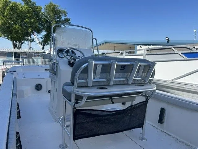 Slide: The Image of 2025 Carolina Skiff 21 LS with 150HP Suzuki and aluminum trailer. - 10