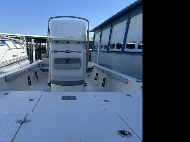 Slide: The Image of 2025 Carolina Skiff 21 LS boat with Suzuki 150HP and aluminum trailer. - 14