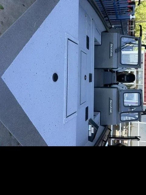 Slide: The Image of SeaArk PROCAT 240 boat with Suzuki engine and tandem trailer, year 2026. - 17