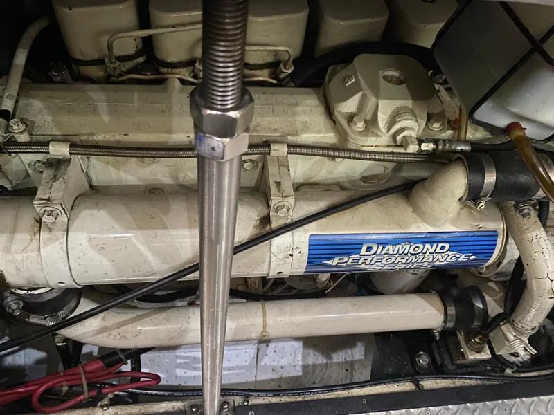 Slide: The Image of Carver 396 Motor Yacht 2000 engine with Diamond Performance components. - 40