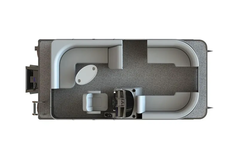 Slide: The Image of Manufacturer Provided Image: Top view of Sylvan Mirage 818 Cruise pontoon boat, 2026 model. - 10