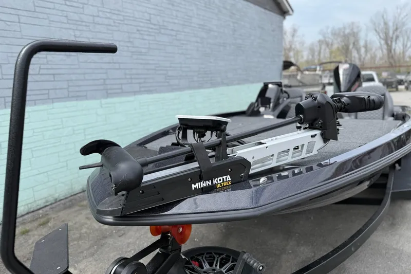 Slide: The Image of Fishing boat with Minn Kota Ultrex motor, iKon vls20 model, 2026. - 2