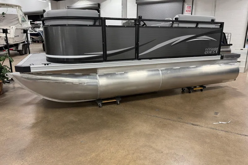 The Image of 2026 Angler Quest 7515 Leisure Quest Cruise pontoon boat in showroom. - 1
