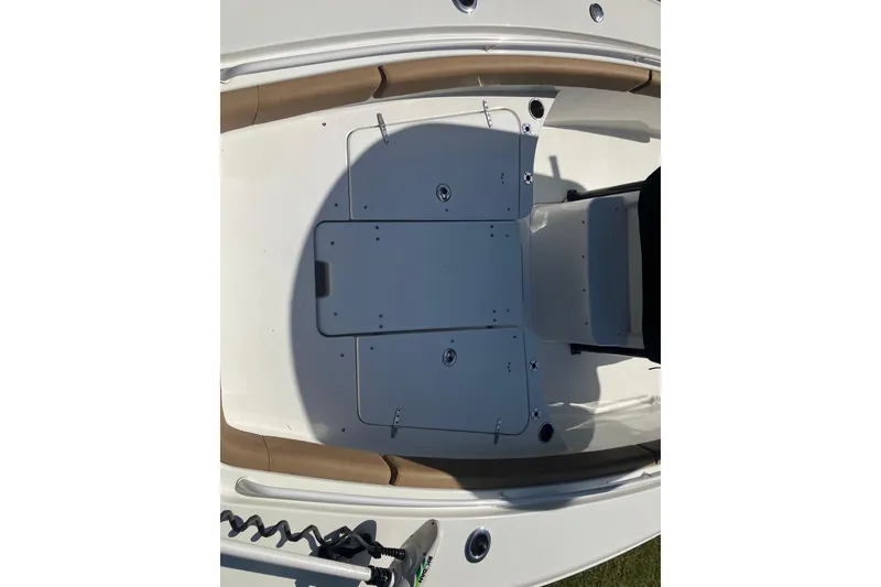 Slide: The Image of 2020 Sea Hunt Gamefish 27 Forward Seating boat deck with storage compartments. - 72