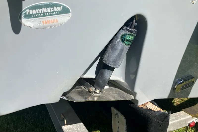 Slide: The Image of 2020 Sea Hunt Gamefish 27 boat with Yamaha PowerMatched system warranty sticker. - 86