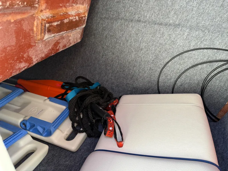 Slide: The Image of Storage area in Yamaha 242 Limited S boat with accessories. - 10