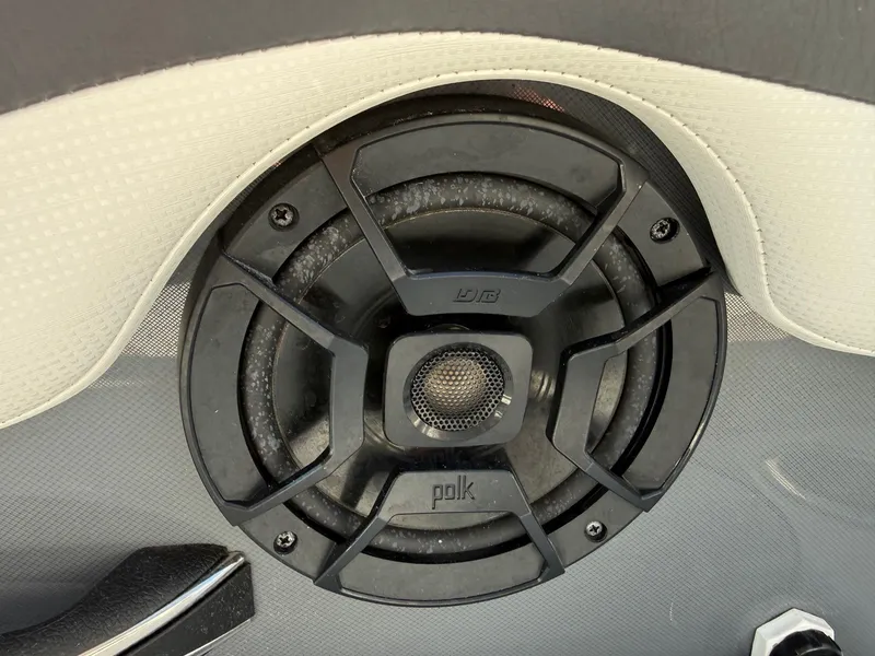 Slide: The Image of Polk speaker in Yamaha 242 Limited S boat, year 2018. - 24