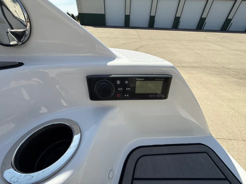 Slide: The Image of Yamaha 242 Limited S 2018 boat console with Fusion MS-RA70N stereo system. - 35