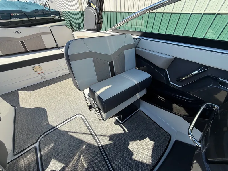 Slide: The Image of Interior of 2022 Monterey 278SS Super Sport with gray upholstery. - 30