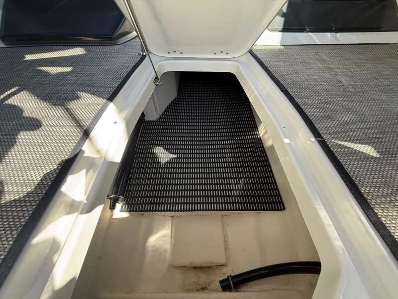 Slide: The Image of Storage compartment in 2022 Monterey 278SS Super Sport boat. - 31