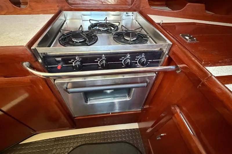 Slide: The Image of Galley area of Hunter Passage 42 yacht, year 1992. - 23