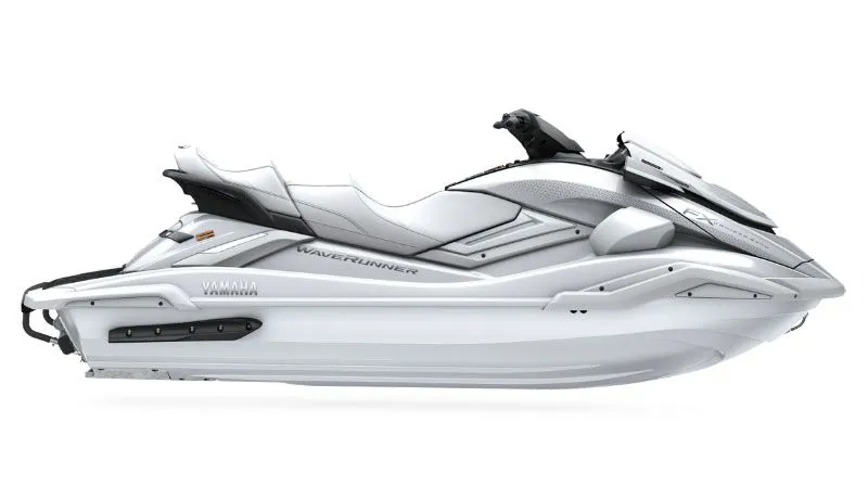 The Image of 2026 Yamaha FX Cruiser SVHO in sleek white, side view. - 1