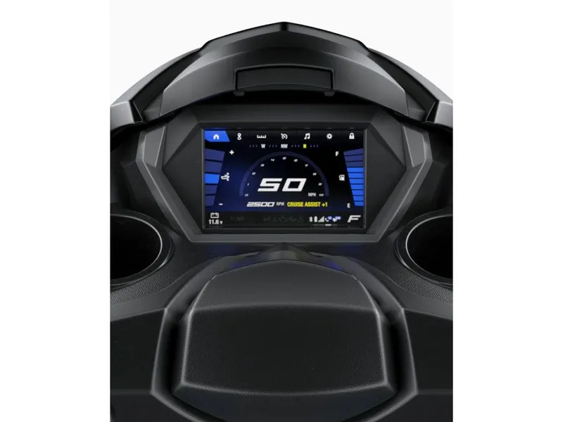 Slide: The Image of Yamaha FX Cruiser SVHO 2026 dashboard with digital display. - 10