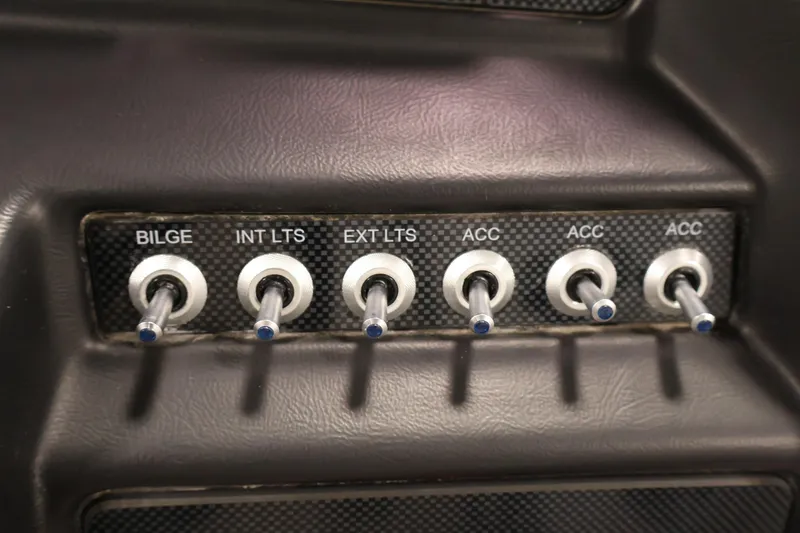 Slide: The Image of Control panel with toggle switches in a 2021 Viaggio Diamante U boat. - 23