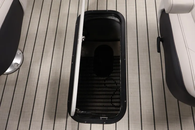 Slide: The Image of Open storage compartment on 2021 Viaggio Diamante U boat deck. - 28