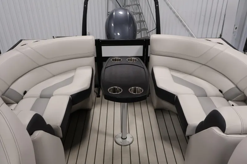 Slide: The Image of Luxurious 2021 Viaggio Diamante U boat interior with elegant seating and table. - 29