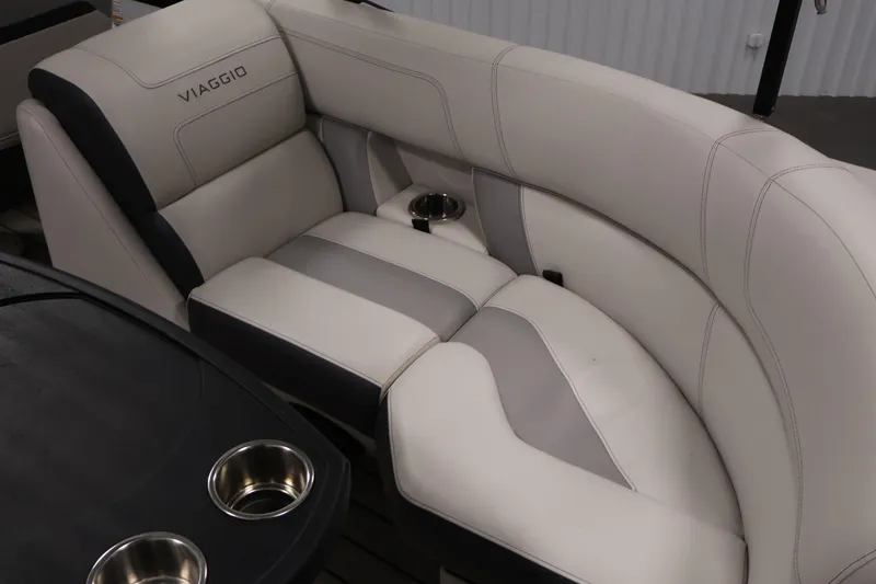Slide: The Image of Luxurious 2021 Viaggio Diamante U boat seating with cup holders and elegant design. - 33