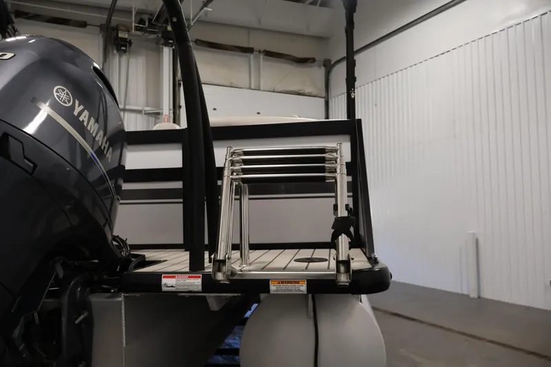 Slide: The Image of 2021 Viaggio Diamante U boat with Yamaha engine in a storage facility. - 38