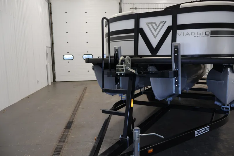 Slide: The Image of 2021 Viaggio Diamante U boat on trailer in indoor storage facility. - 44