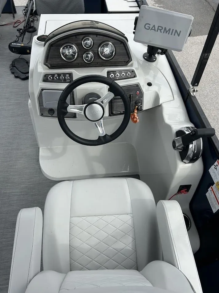 Slide: The Image of 2024 Lowe SS214 helm with Garmin navigation system. - 6