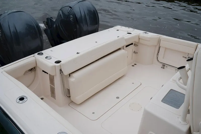 Slide: The Image of Manufacturer Provided Image: 2021 Grady-White Canyon 336 boat with dual outboard motors. - 12
