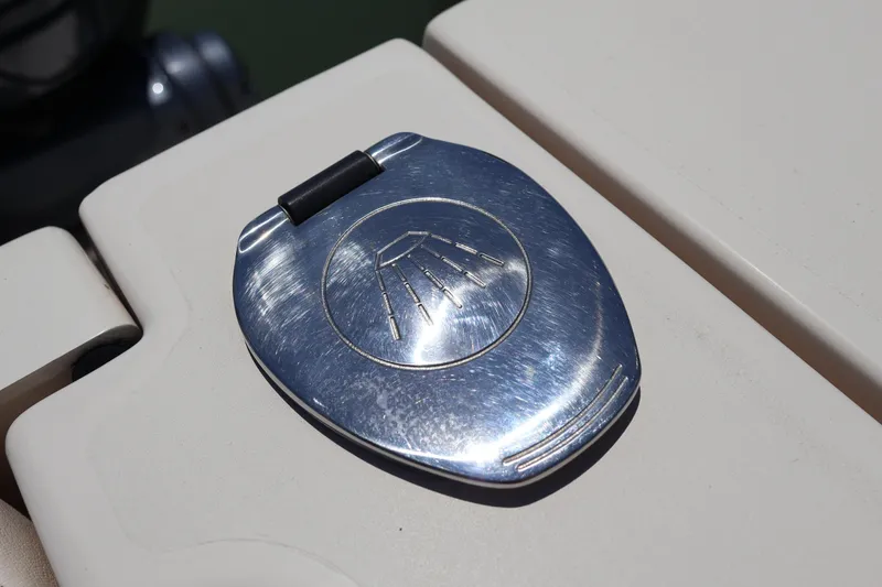 Slide: The Image of Stainless steel latch on 2021 Grady-White Canyon 336 boat. - 49