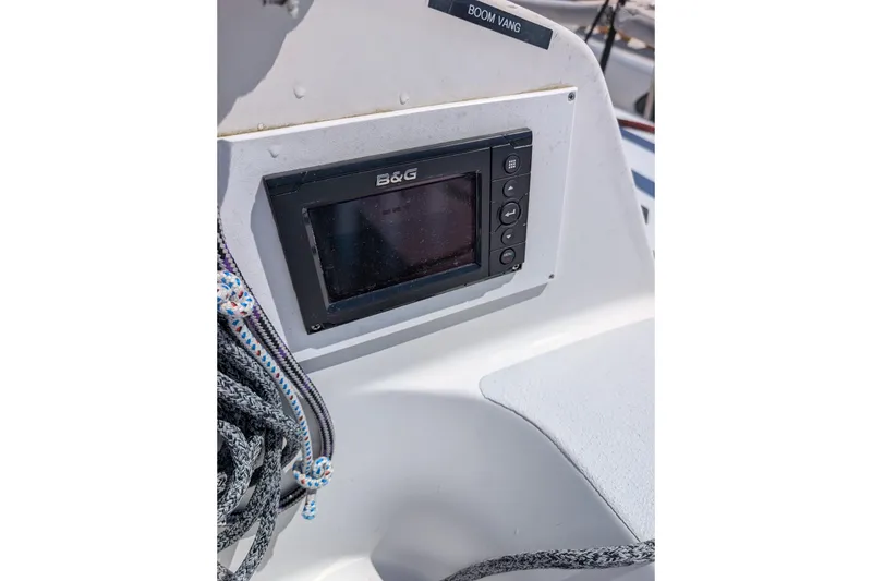 Slide: The Image of B&G navigation system on 2018 J Boats J/121 sailboat cockpit. - 62