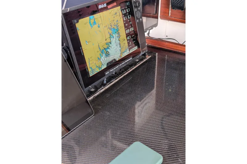 Slide: The Image of Navigation system on 2018 J Boats J/121 yacht with digital map display. - 39