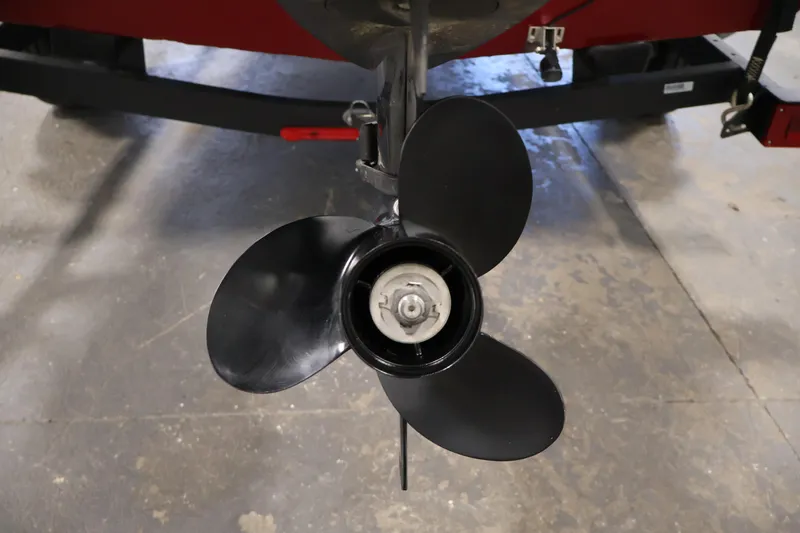 Slide: The Image of Propeller of 2022 Tracker Pro 170 boat on concrete floor. - 32