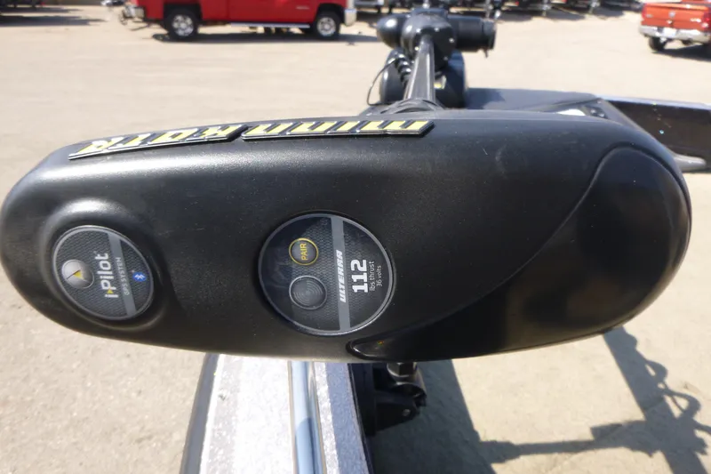 Slide: The Image of Minn Kota trolling motor on 2019 Ranger 620FS Fisherman boat, featuring i-Pilot system. - 8