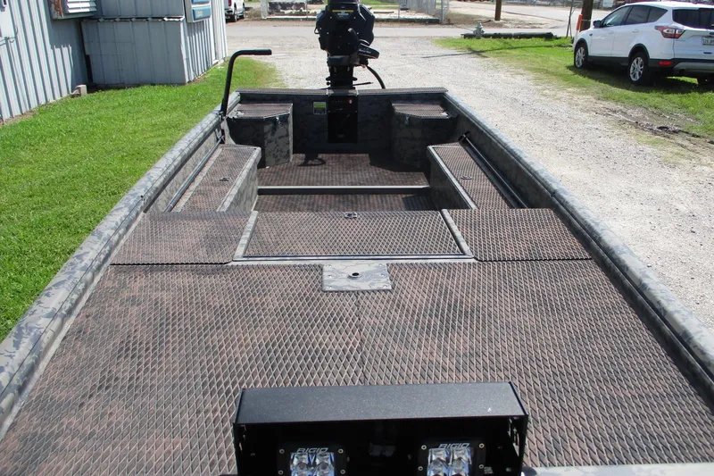 Slide: The Image of 2026 Gator Tail 1860 Extreme boat with textured flooring and open deck layout. - 7