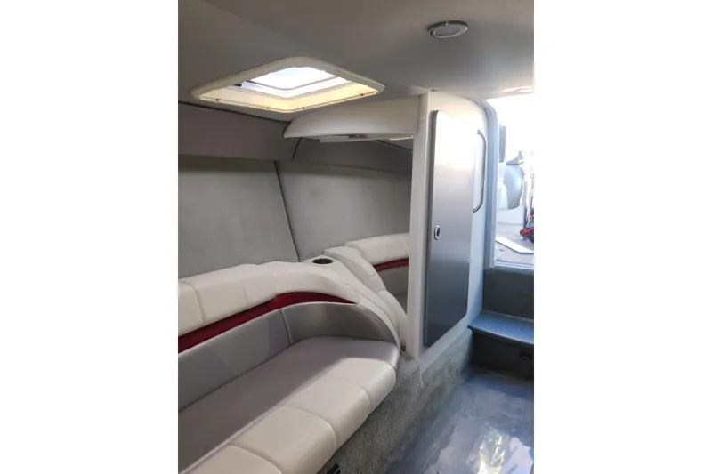 Slide: The Image of Interior of 2008 Formula 353 FASTech boat with plush seating and modern design. - 11