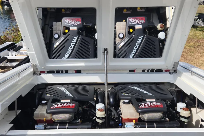 Slide: The Image of 2008 Formula 353 FASTech boat with twin Mercury 496 MAG HO engines. - 8