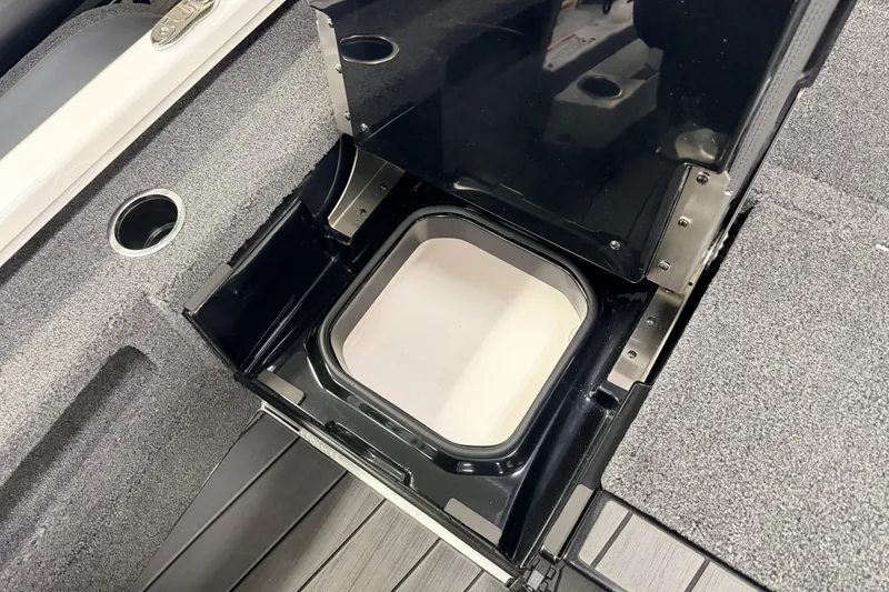 Slide: The Image of Open storage compartment in 2026 Vexus AVX 1985s boat, featuring sleek design and durable materials. - 35