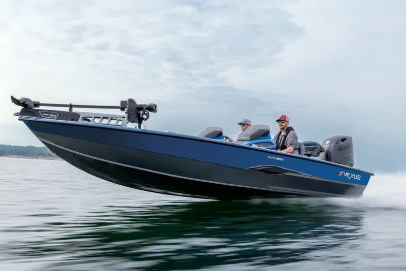 Slide: The Image of Manufacturer Provided Image: 2026 Vexus AVX 1985s boat cruising on water with two passengers. - 46