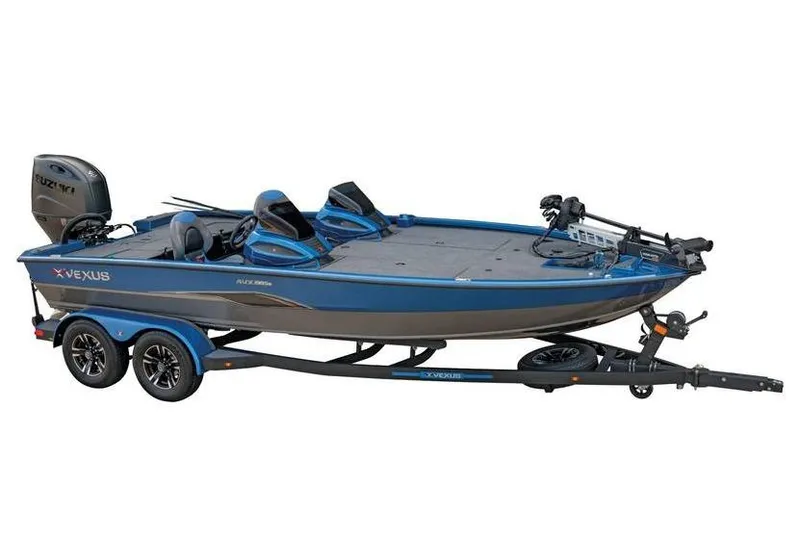 Slide: The Image of Manufacturer Provided Image: 2026 Vexus AVX 1985s fishing boat with trailer, featuring sleek design and modern equipment. - 48