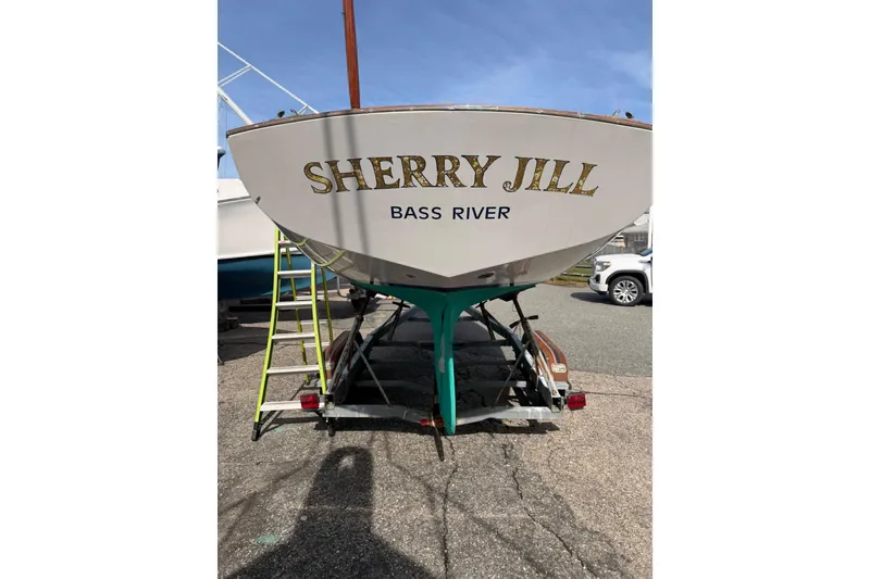 Slide: The Image of 1998 Bridges Point BP 24 sailboat "Sherry Jill" on a trailer. - 1