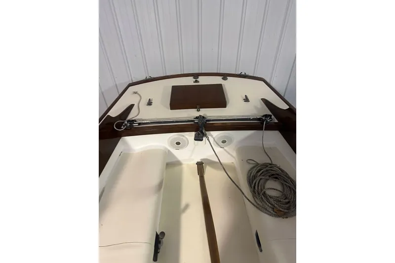 Slide: The Image of Interior view of a 1998 Bridges Point BP 24 sailboat. - 12