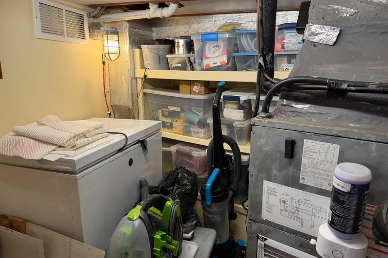 Slide: The Image of Engine room of a 1997 Real Ships 61' Islander with Mase I.S.14 generator. - 30