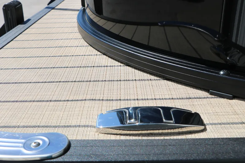 Slide: The Image of 2026 Sylvan Mirage X3 Party Fish boat deck with sleek chrome details. - 41